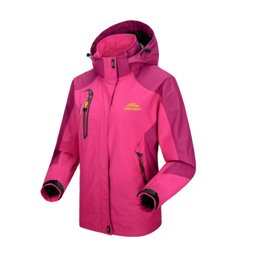 Lixada Outdoor Climbing Waterproof Jacket Windproof Raincoat Sportswear Traveling Cycling Sport Detachable Hooded Coat for Women